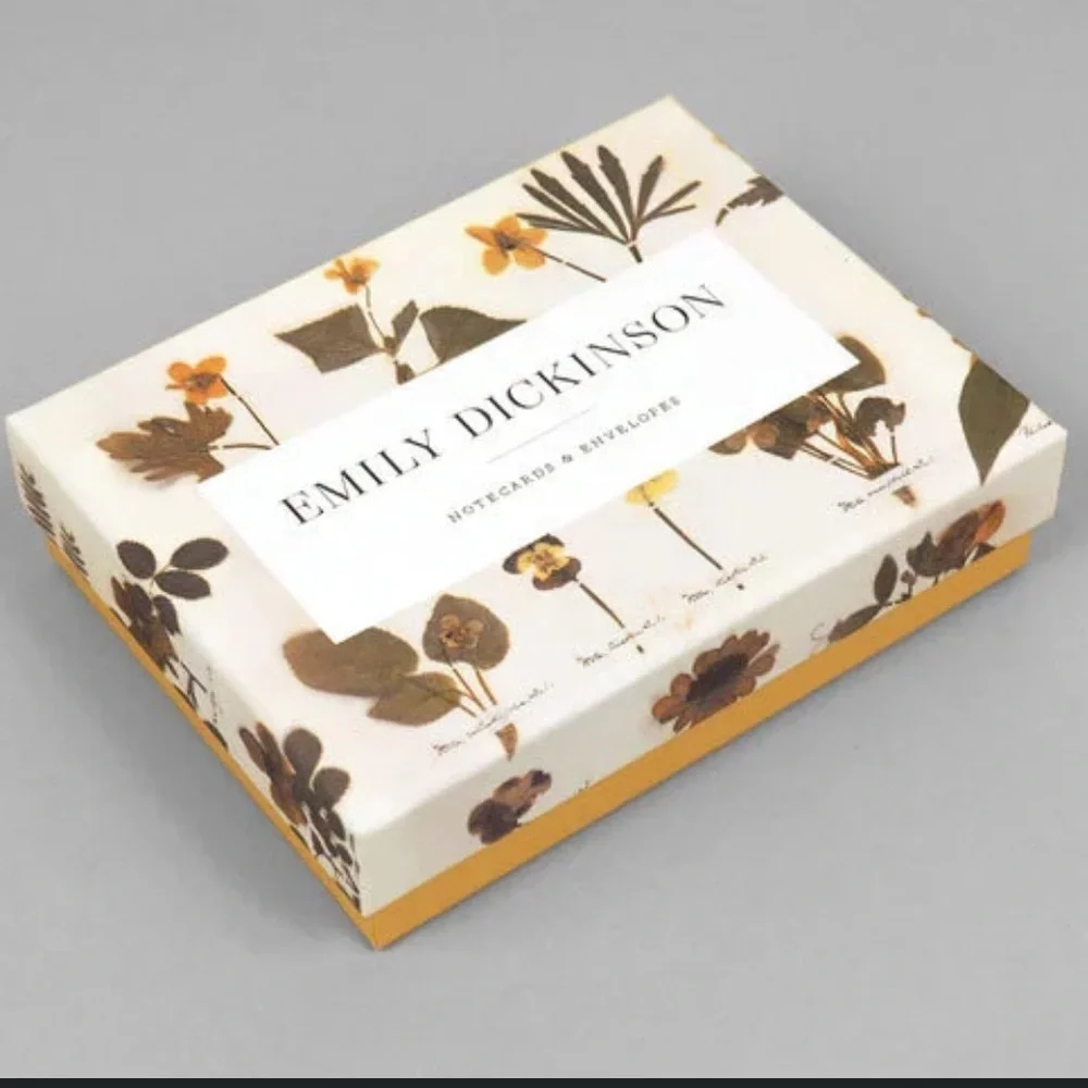 Emily Dickinson Notecards & Envelopes, boxed set of 12 notecards & envelopes
